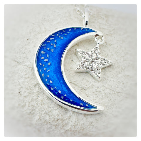 “Michael” Moon & Star Necklace