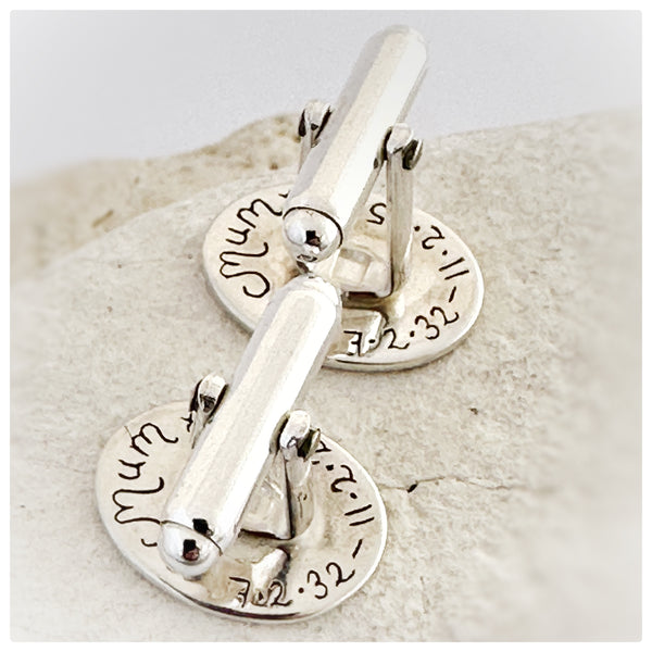 Oval Fingerprint Cufflinks