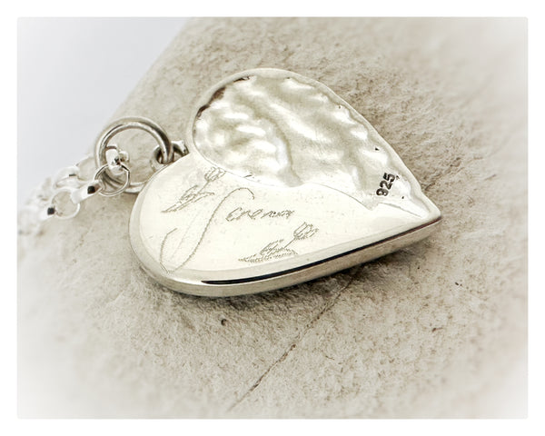 “ Rachael” Angel Wings Heart Necklace