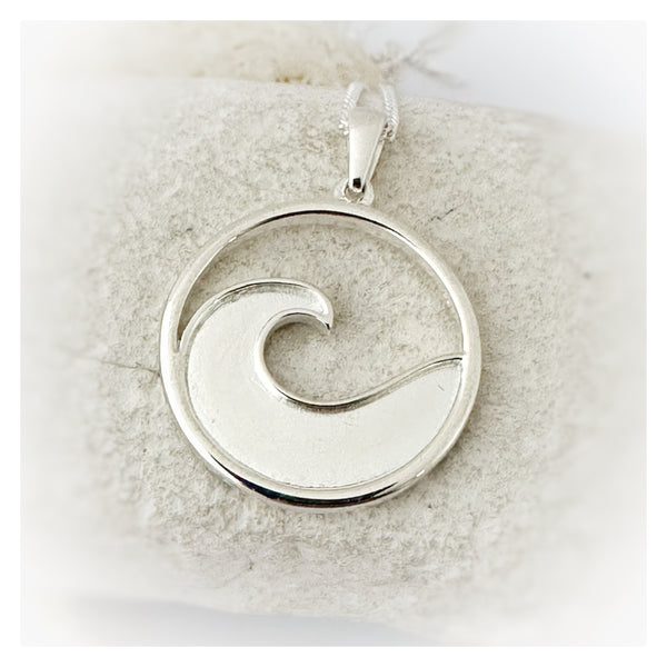NEW DESIGN - Ocean Wave Memorial Necklace