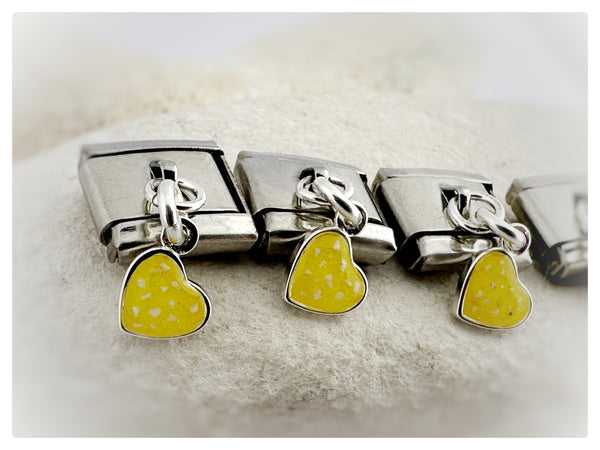 “Andrea” Italian Style Heart Memorial Charm