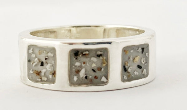 “Charlie” Triple Inlay Memorial Ring