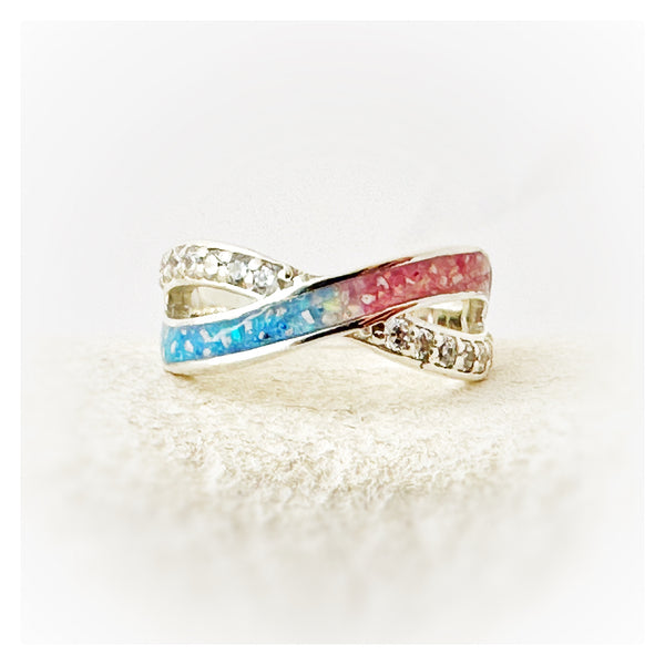 “June” Silver Wave Ring