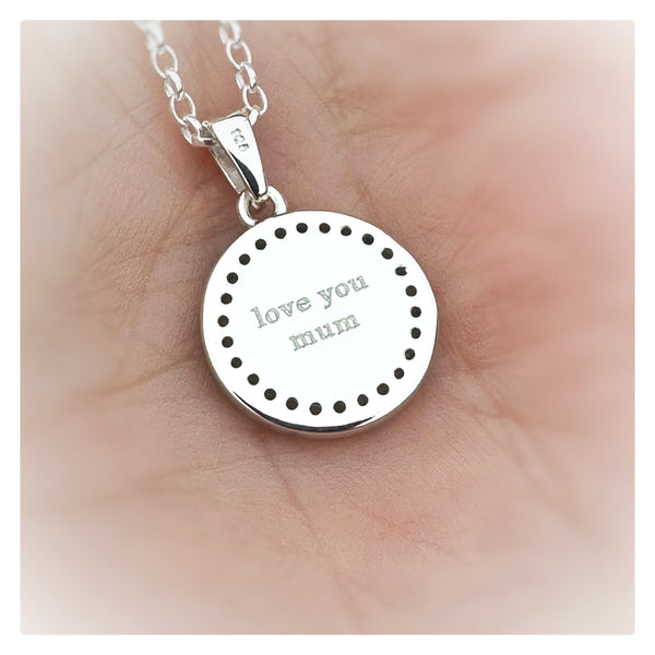 “Mandy” CZ Halo Necklace