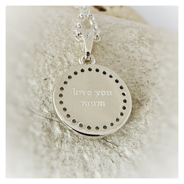“Mandy” CZ Halo Necklace