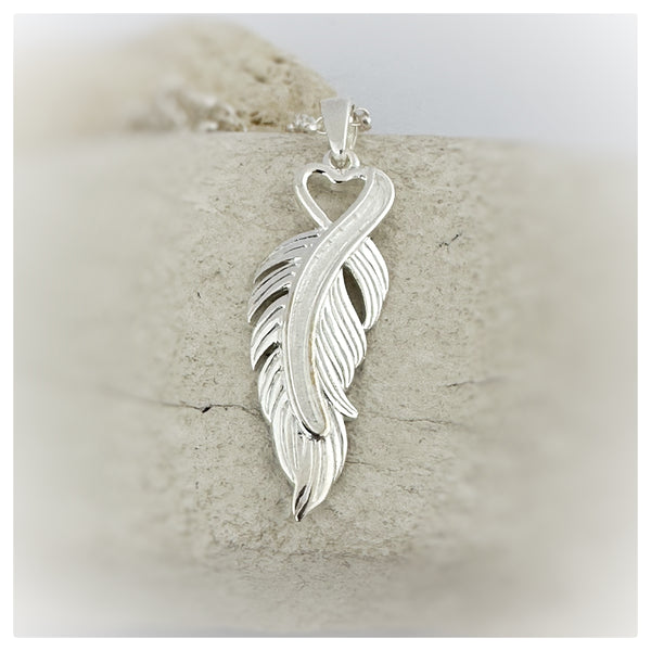 Feather Heart Necklace
