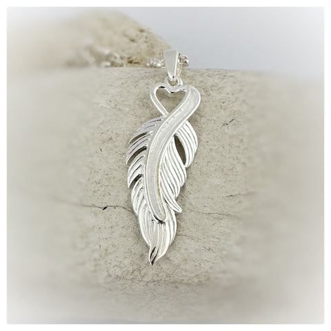 Feather Heart Necklace
