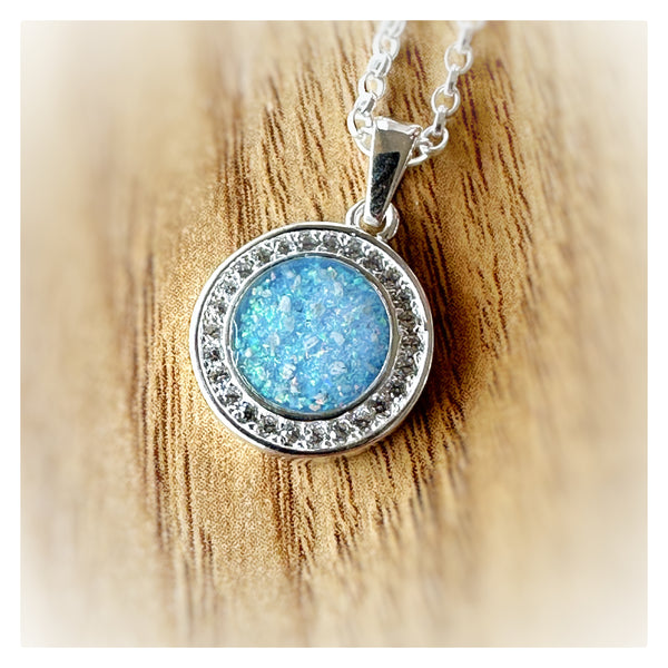 “Mandy” CZ Halo Necklace