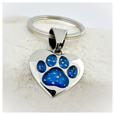 “Bailey” Paw Print Keyring/Necklace