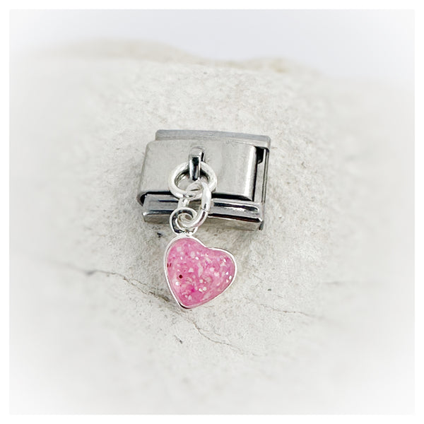 “Andrea” Italian Style Heart Memorial Charm
