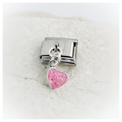 “Andrea” Italian Style Heart Memorial Charm