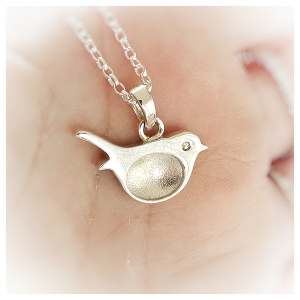 Silver Robin Necklace