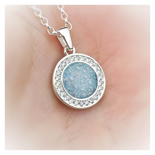 “Mandy” CZ Halo Necklace