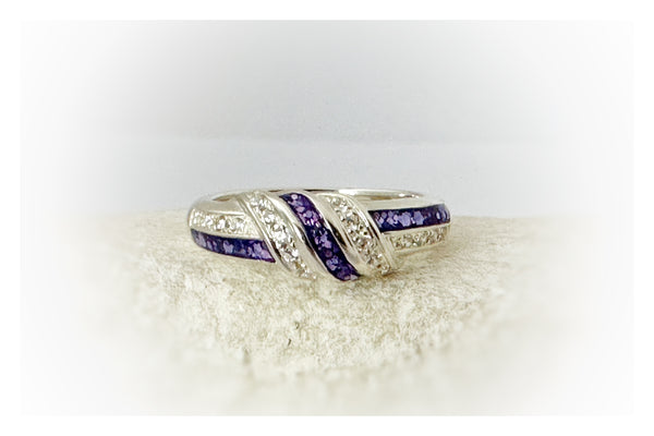 “Angel” CZ Triple Twist Ring