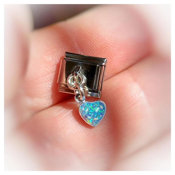 “Andrea” Italian Style Heart Memorial Charm