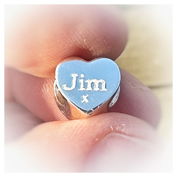 “Jim” Memorial Heart Charms