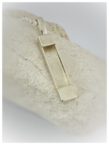 Horse Hair Silver Bar Necklace