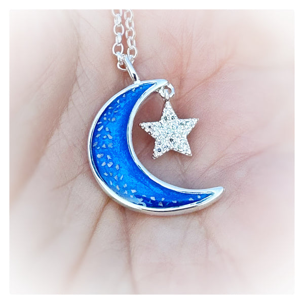 “Michael” Moon & Star Necklace