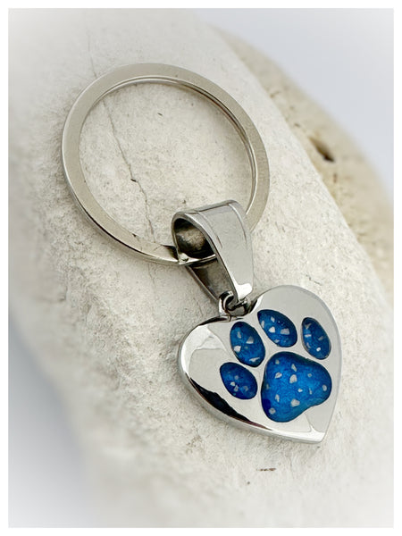 “Bailey” Paw Print Keyring/Necklace