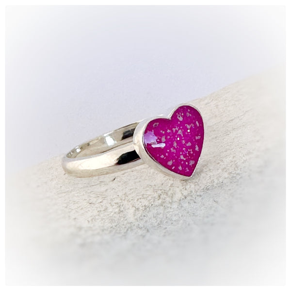 “Pamela” Memorial Heart Ring