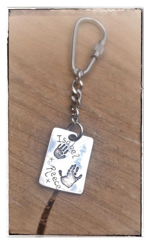 LARGE Hand/Foot/Paw Print Keyring