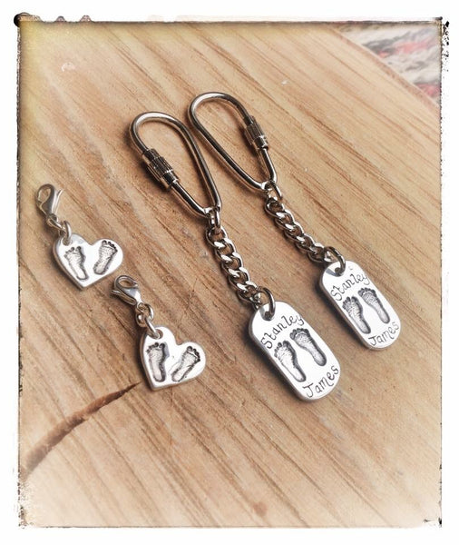 Medium Hand/Foot/Paw Print Keyring