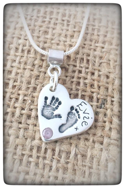 Medium Hand/Foot/Paw Print Pendant / Necklace