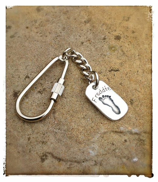 SMALL Hand/Foot/Paw print Keyring