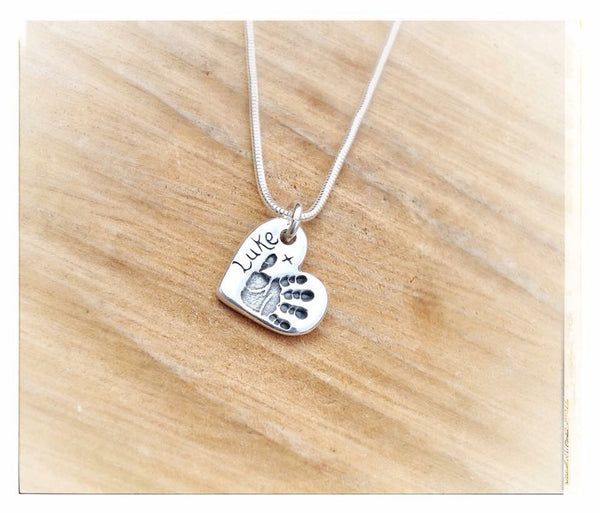 Double Sided Hand/Foot/Paw Print Charm  (to fit Pandora)