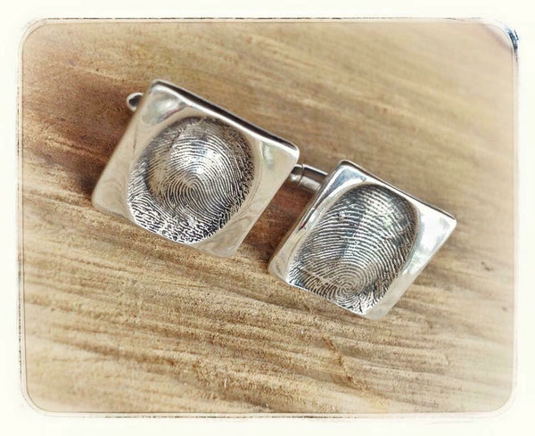 Square Fingerprint Cufflinks