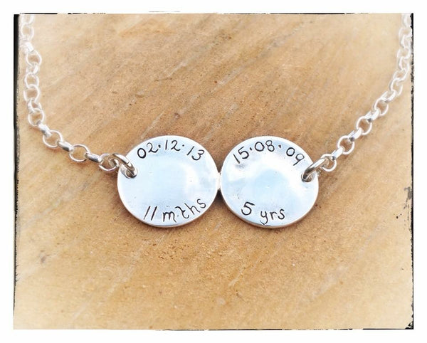 Double/Triple Fingerprint Coin Necklace
