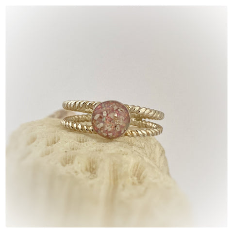 “Danielle” Double Twist Memorial Ring