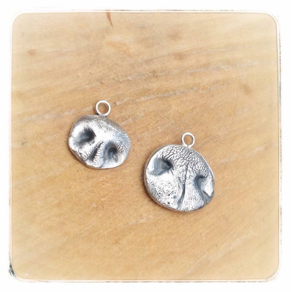 Sterling Silver Dog Nose Keyring/Necklace