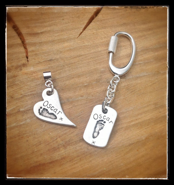 Medium Hand/Foot/Paw Print Keyring