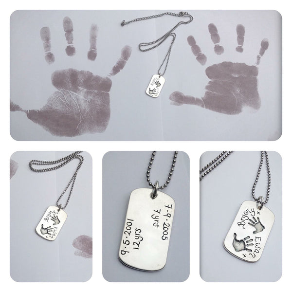 Hand/Foot/Paw Print Dog Tag