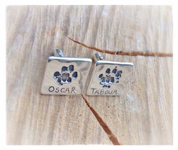 Hand / Foot / Paw Print Square Cufflinks