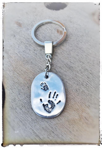 EXTRA LARGE Hand/Foot/Paw Print Keyring