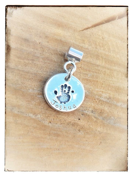 Double Sided Hand/Foot/Paw Print Charm  (to fit Pandora)