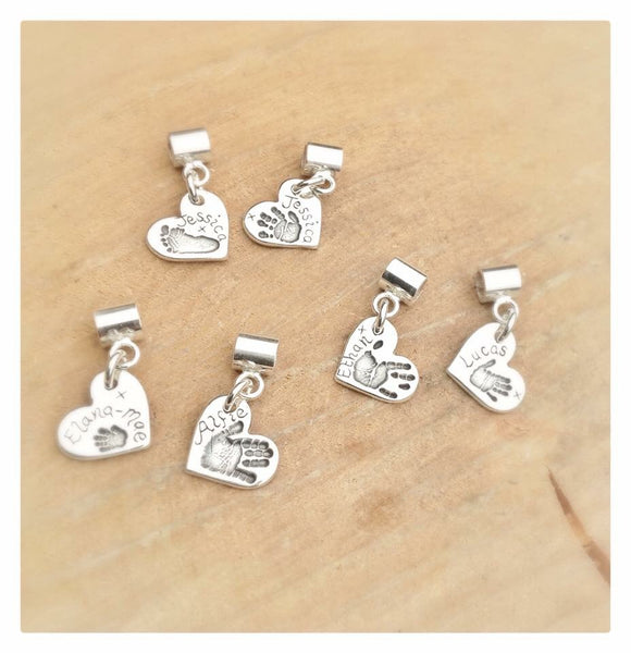 Hand/Foot/Paw Print Charm  (to fit Pandora)